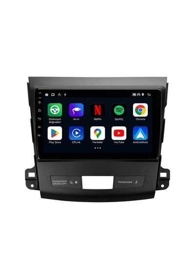 Peugeot 4007 2009-2010 Android Multimedya Carplay Android Auto Navigasyon 10gb Ram 256gb Pro 9"