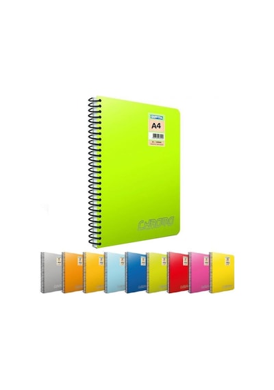 Gıpta Chromo 100 Yp. A4 Spiralli Pp. Kapak Defter Kareli
