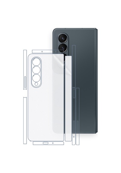 Samsung Galaxy Z Fold4 Uyumlu Fullbody Arka Kaplama Hidrojel Koruyucu Film 20442144