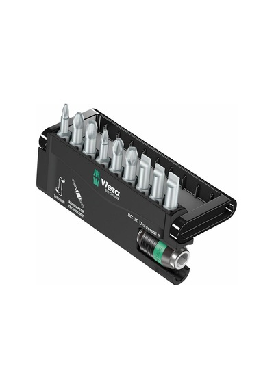 Wera Bit-Check 10 Universal 3 Bits Seti 05056375001