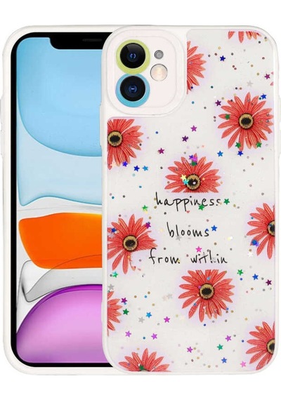 Apple Uyumlu iPhone 11 Kılıf Kamera Korumalı Sert Desenli Zore Pami Kap