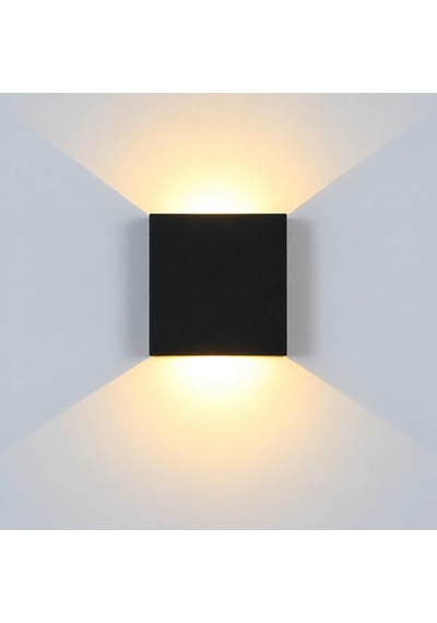 Dekoratif Led Aplik 10w Gün Işığı 3200k Duvar Aydınlatması Ip44 1 Adet Bx-316730 Çok Renkli