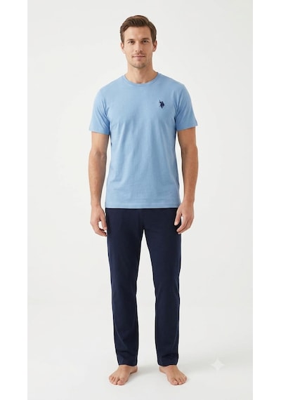 U.S. Polo Assn. U.s. Polo Assn. Erkek Mavi Pijama Takım