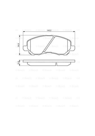 BOSCH 986495253 Fren Balatası Ön 4008 12- / Space Runner 99-02 Asx 10- Galant 96- Lancer 03- 03- / Compass Fren Balatası 37971952