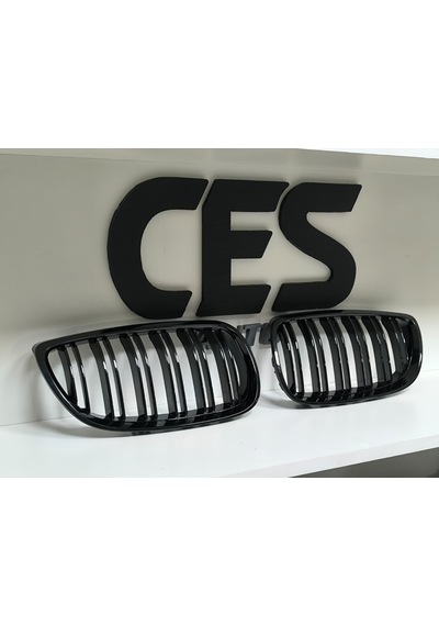 Bmw E92 06-09 Uyumlu Pianoblack Çift Çıta Panjur Takımı Sıfır 1