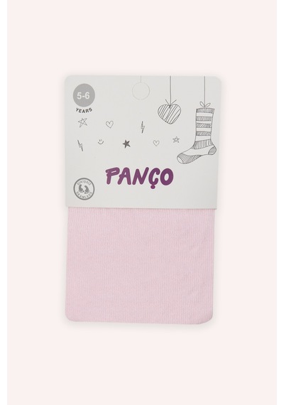 Panço Kız Çocuk Pamuklu Pembe Külotlu Çorap 9942gk11001