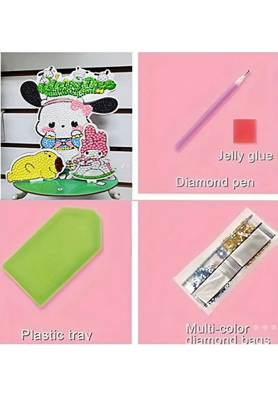 Sanrio Karakterleri Elmas Boyama Seti Pochacco, My Melody & Pom