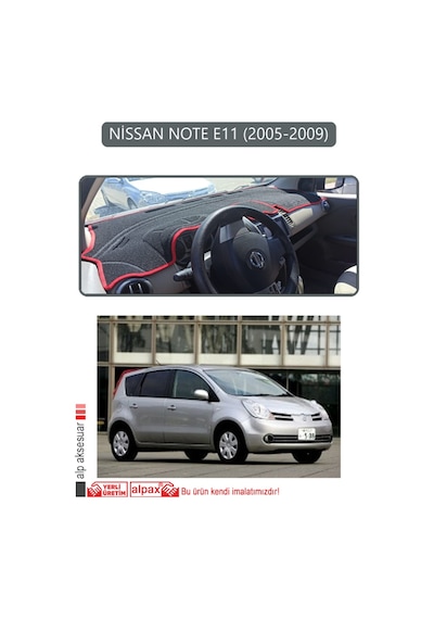 Nissan Note E11 2005-2009torpido Koruma Halısı Gri Kenar