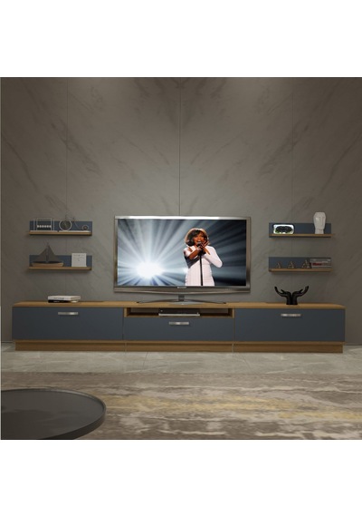 Decoraktiv Trendstyle 270r Mdf Tv Ünitesi Tv Sehpası Pera - Antrasit