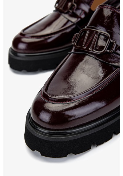 Valmenti Kadın Hakiki Deri Bordo Loafer Ayakkabı 33 052y Bn Ayk Y24 Bordo Krsk Rgn Bordo
