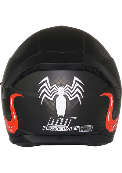 Mts M-910 Starlıne Full Face Güneş Vizörlü Ce/Dot Onaylı Motosiklet Kaskı Kırmızı Siyah