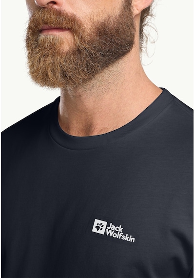 Jack Wolfskin Essential Erkek Tişört Dumanlı Mavi Nb Çok Renkli