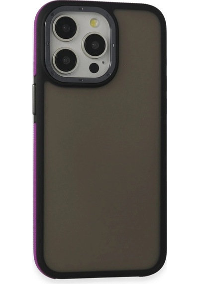 Apple iPhone Uyumlu 14 Pro Max Harvel Kapak - Derin Mor Düz Renkli