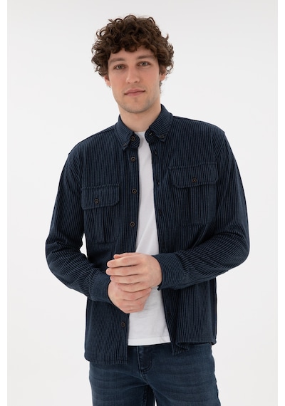 U.s. Polo Assn. Erkek Lacivert Gömlek Örme 50290770-vr033 Lacivert