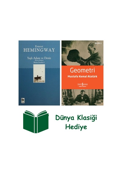 Yaşlı Adam Ve Deniz İhtiyar Balıkçı + Geometri + Dünya Klasiği Hediye
