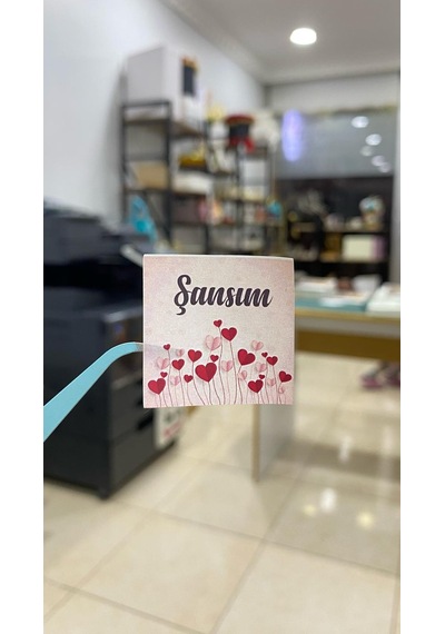 Şansım Yazılı Çikolata Etiketi 3,5x3,5 Cm 70 Adet - Arletikettasarım Beyaz