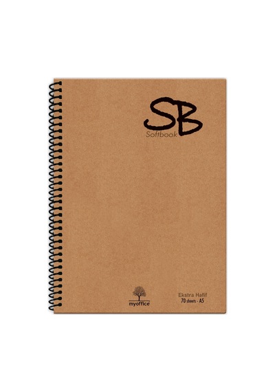 Etika Sb A5 140 Sayfa Defter Kraft Kapak Spiralli Hafif Kağıt Çiz