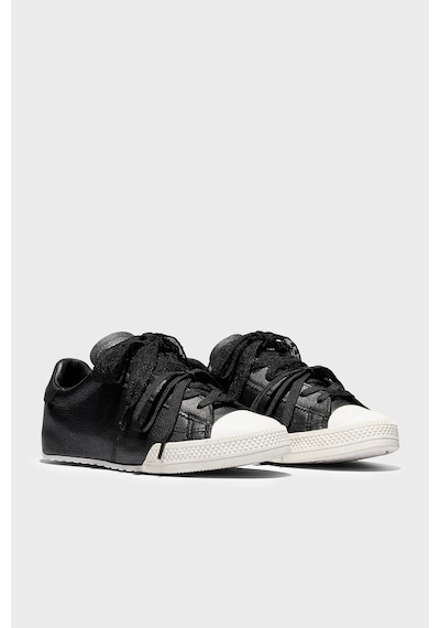 Converse Logolu Deri Sneaker Ayakkabı Kadın Ayakkabı A20655c 001 Siyah-beyaz SİYAH-BEYAZ