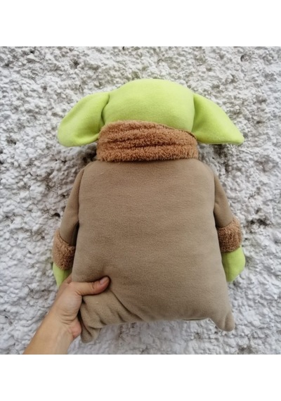 Dükkan Design Star Wars Master Baby Yoda Peluş Puf Yastık Yeşil