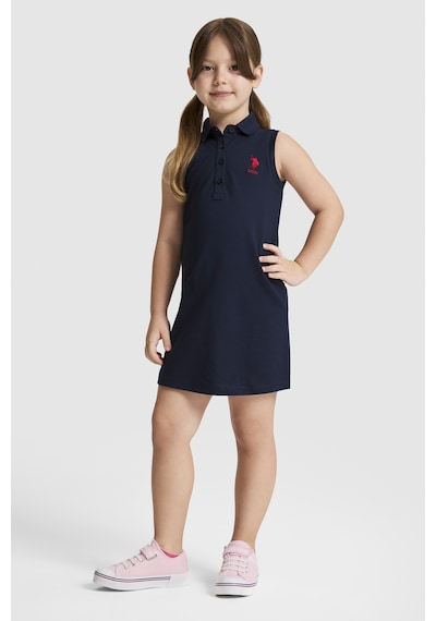 U.S. Polo Assn. Kız Çocuk Lacivert Elbise Örme 50325639-vr033