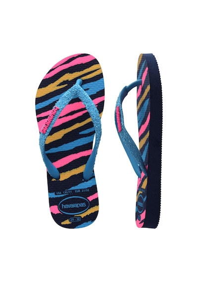 Kids Slim Glitter Trendy Navy Blue/turquoise Çocuk Terlik 4146976-1327-2159 Lacivert