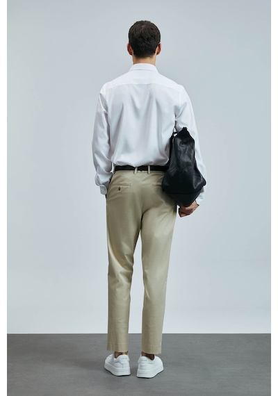 Lufian Plus Smart Chino Bej Erkek Pantolon 111190339 Bej