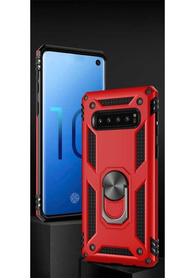 Samsung Uyumlu Galaxy S10 Kılıf Zore Vega Kapak-Siyah