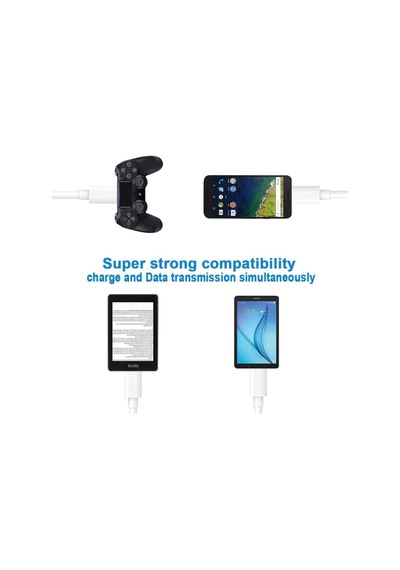 Dayanıklı Usb Şarj Ve Veri Kablosu, Micro Usb, Usb-c Ve 8 Pin Seçenekli, Güçlendirilmiş Uç, Hızlı Şarja Uyumlu, Günlük Kullanım 20, Santimetre, Micro Usb