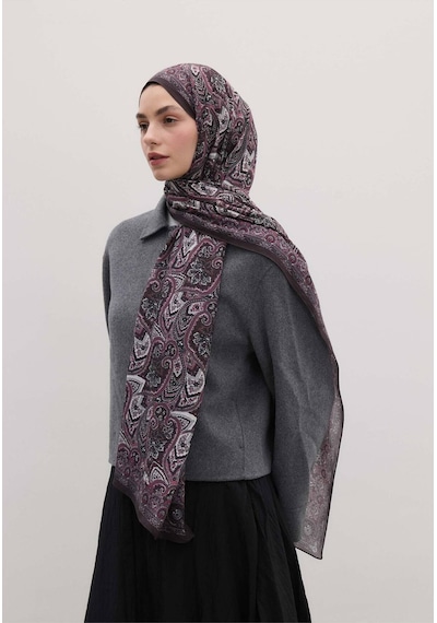 Freshscarfs Vintage Echo Desen Şal Erik Çürüğü