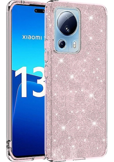Xiaomi Mi 13 Lite Kılıf Zore Shining Silikon Pembe