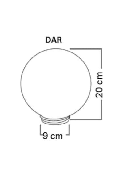 20'lik Karpuz, Birinci Kalite Pvc Glop, Bahçe Aplikleri Yedek Parçası, 20 Cm Çapında Pvc Küre Beyaz