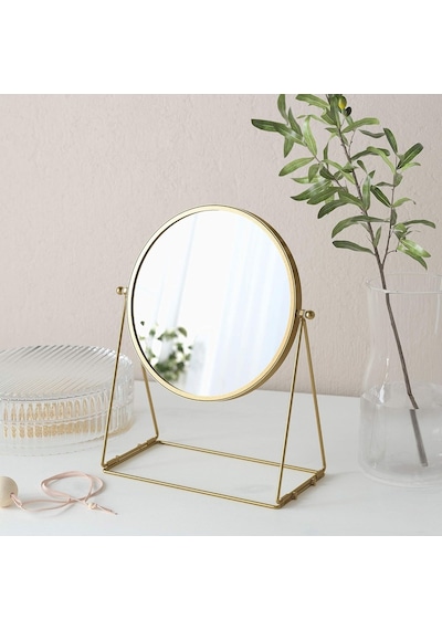 Ikea Lassbyn Masa Aynası, 17 Cm, Altın Rengi Genel