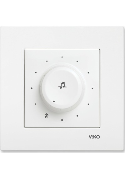 Viko Karre Beyaz Müzik Yayın Anahtarı Çerçeveli - 90967054