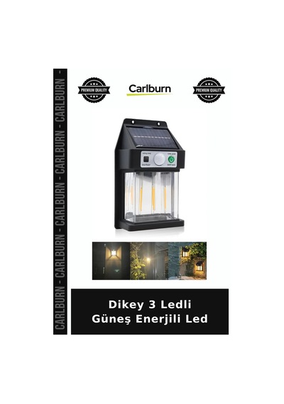 Özel Üretim Bahçe Aydınlatma Solar Dış Mekan Dekoratif Dikey 3 Ledli Güneş Enerjili Led Diğer