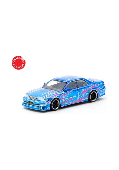 Tarmac Works 1/64 Vertex Toyota Mark Iı Jzx100 Blue Metallic