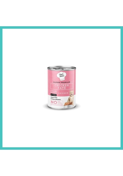 Chefs Choice Pate Chicken Kitten Tavuklu Tahılsız Yavru Kedi Konservesi 400 Gr Nyjoybz
