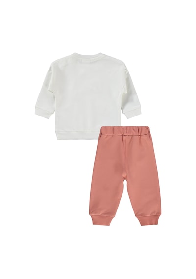 Civil Baby Kelebek Nakışlı 6-18 Ay Takım - Ekru 17973000826S1