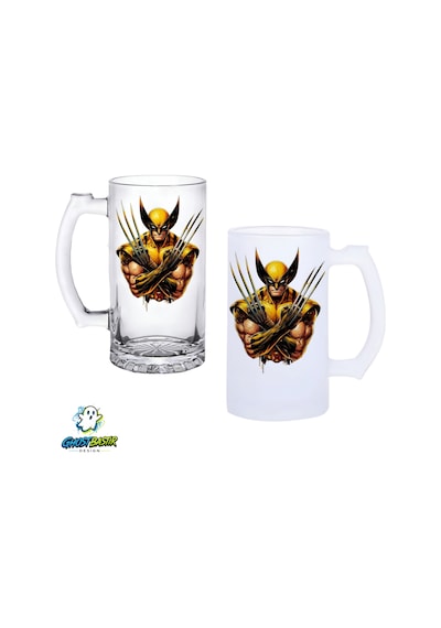 Wolverine Kulplu Bira Bardağı Buzlu Veya Şeffaf Seçenekli 0364