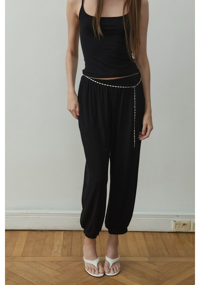Suud Collection Siyah Cosie Askılı Top