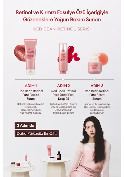 Missha Retinol Ve Kırmızı Fasulye Özlü Gözenek Arındırıcı Yıkama Köpüğü 120 ML