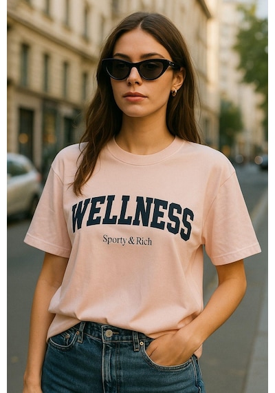 Kadın Basic T-shirt Oversize Crop Rahat Kalıp Baskılı Tişört %100 Pamuk Kısa Kollu Tişört Çok Renkli