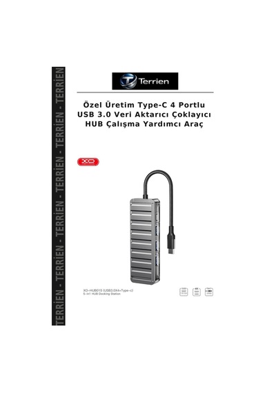 Özel Üretim Type-c 4 Portlu Usb 3.0 Veri Aktarıcı Çoklayıcı Hub Çalışma Yardımcı Araç