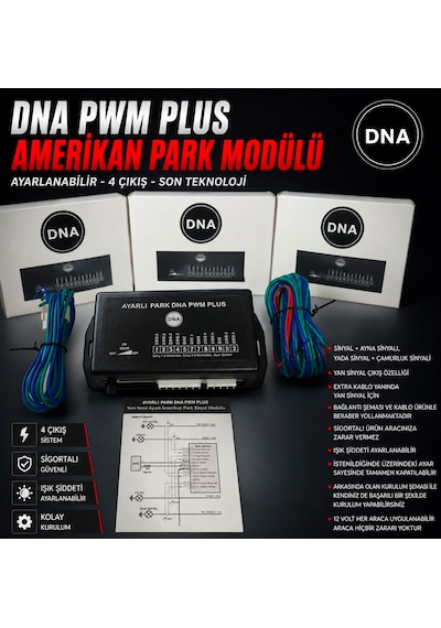 Dna Pwm Plus Amerikan Park Modülü Ayarlanabilir 4 Çıkışlı Yeni Nesil Sistem