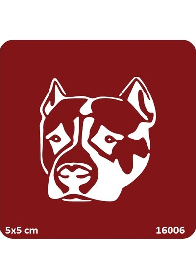 Airbrush Tattoo Sadık Köpek Yapışkanlı Stencil Süsleme Ve Boyama Kalıbı