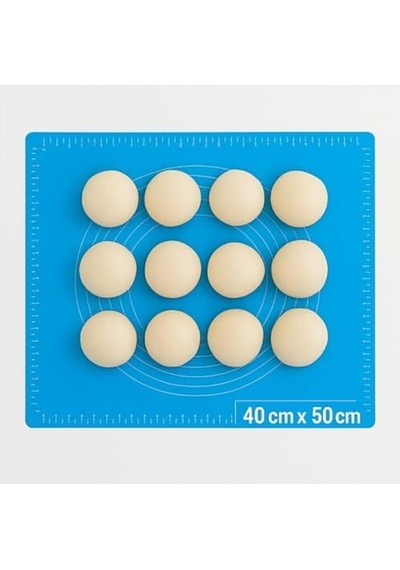 Silikon Hamur Matı 40x50 Cm Ölçülü Kaymaz Yapışmaz Mutfak Matı 50 x 22