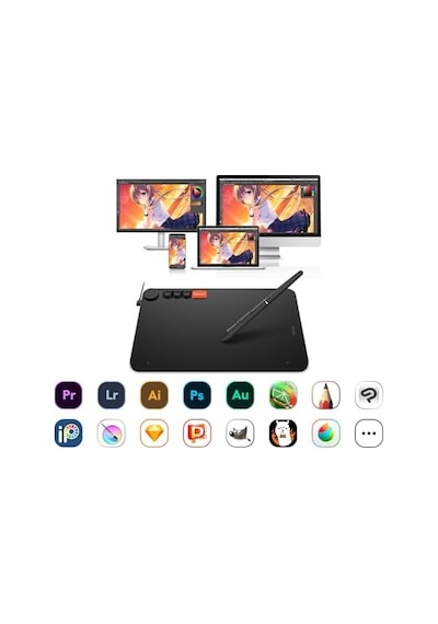 Vo1060 10x6 4 Kısayol Tuşlu Sağ/sol El Uyumlu Grafik Tablet+kalem