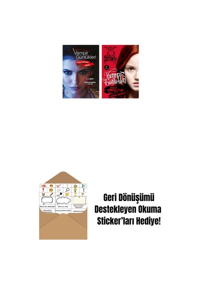Vampir Günlükleri - Stefan Günlükleri Vol. 5 Sığınak + Vampir Günlükleri - Vol. 3 Kaderin Yükselişi + Okuma Sticker'ları