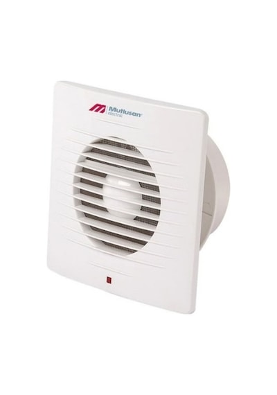 Mutlusan 10 CM 100 12 W 100 M3/H 2450 DD 220/230 V Monofaze Banyo Tipi Kare Aspiratör Fan