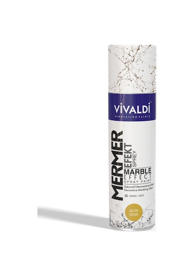 Mermer Efekt Sprey Boya 200 Ml Gold