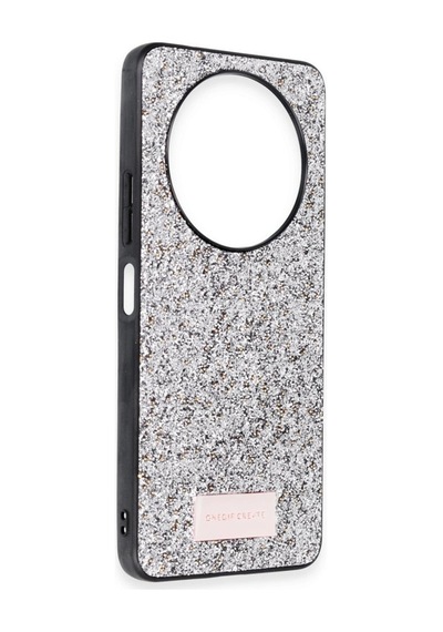 Onegif Xiaomi Redmi A3 4g Bright Simli Kapak - Gümüş 0.2M-Çok Renkli